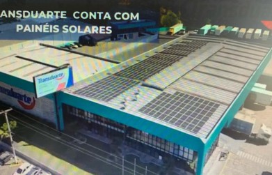 Matriz da Transduarte conta com painéis solares