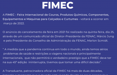 FIMEC será em março de 2022